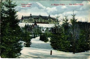 Tátra, Magas-Tátra, Vysoké Tatry; Palota szálloda télen / Palace Hotel in winter (EK)