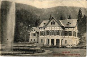 1910 Dobsina, Dobschau; Jégbarlangi szálloda. Feitzinger Ede kitüntetett műkiadása 106. / Hotel zur Eishöhle / hotel near the ice cave (EK)