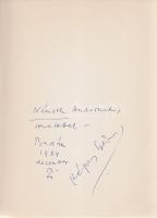 Ritszosz, Jannisz: Kis szvit piros dúrban. Fordította és az utószót írta Képes Géza. Henri Matisse metszetnyomású rajzaival. (Dedikált.) (Budapest, 1984). Helikon Kiadó (Kner Nyomda, Gyoma). 1 t. (címkép) + [56] p. + 4 t. Egyetlen kiadás. Összesen 1000 példányban megjelent kötet dedikált példánya: ,,Németh Andornak, szeretettel - Képes Géza. Budán, 1984 december 13-án". A kötetet Szántó Tibor tervezte. Fűzve, Henri Matisse rajzával illusztrált kiadói borítóban. Jó példány.