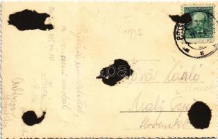 1935 Trencsén, Trencín; vár / Trenciansky hrad / castle. photo (ragasztónyom / glue marks)