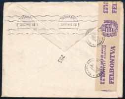 1942 Cenzúrázott levél / Censored cover
