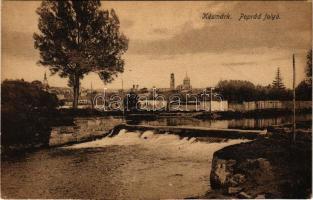 Késmárk, Kezmarok; Poprád folyó. Wiesner J. F. kiadása / riverside (fl)