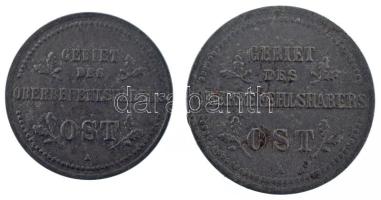 Német Birodalom / Keleti Főparancsnokság 1916A 1k Fe + 1916A 2k Fe T:VF German Empire / German Milit...