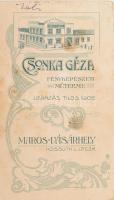 1905 Kisgyerek portréja, keményhátú fotó Csonka Géza marosvásárhelyi műterméből, kis kopásnyomokkal,...