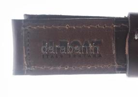 U-Boat bőr varrott óraszíj, eredeti tokjával., 22 mm