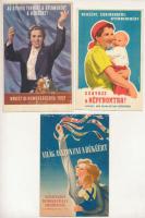 5 db MODERN Szovjet és magyar szocreál propaganda képeslap