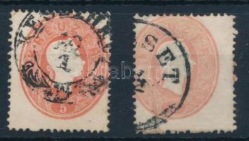 1861 2 x 5kr elfogazva / shifted perforation