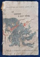 Le serpent a huit tetes. Trauit par J. Dautremer. [A nyolcfejű kígyó. Mese a régi Japánból.]  Tokyo, [1897]. Publiés par T. Hasegawa. [24] p.  A vastag krepp anyagra nyomtatott mitologikus mesét tíz szövegközti és nyolc egész oldalas, részletgazdag, színezett fametszet díszíti. A japán történet a lányrabló nyolcfejű sárkánnyal leszámoló Szuszanoo-no-Mikoto regéjét beszéli el. Lapszámozás nélkül.  (Les contes du vieux Japon, No. 9.)  Cérnával fűzött, színes, illusztrált kiadói borítóban, a fedőborítókon halvány foltosság. Jó példány.