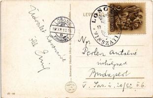 1938 Szécsény, Őrtorony, Római katolikus templom és iskola, Haynald érsek szülőháza, Dr. Grossz kast...