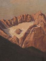 Tordai Székely Mihály (1890-1940): Hegyvidéki táj. Olaj, vászon, jelezve balra lent. Dekoratív, sérü...