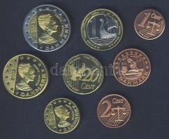 Dánia 2002. 1c-2€ 8klf db próbaveret! T:BU