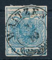 1850 9kr lemezhibával / plate flaw "WAITZEN"