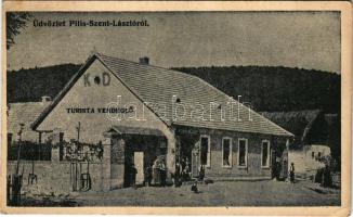 1938 Pilisszentlászló, Turista vendéglő, Kohn Dávid üzlete és kiadása (EK)