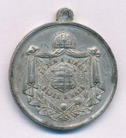 1867. "A Buda-Pesti koronázás emlékéül 1867 / Éljen a király éljen a haza" ezüstözött ón e...