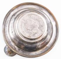 Ezüst (Ag) kis hamutál, kolumbiai ezüst érmékkel (1934. 50 Centavos + 1941. 10 Centavos), némi kopás...