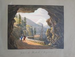 Album 1850-1870 között, Milánó (Piazza del Duomo) gyönyörű kézzel színezett látképével. - Egyedi öss...