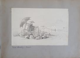 Album 1850-1870 között, Milánó (Piazza del Duomo) gyönyörű kézzel színezett látképével. - Egyedi öss...