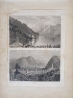 Album 1850-1870 között, Milánó (Piazza del Duomo) gyönyörű kézzel színezett látképével. - Egyedi öss...