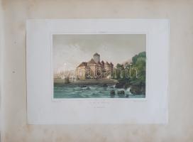 Album 1850-1870 között, Milánó (Piazza del Duomo) gyönyörű kézzel színezett látképével. - Egyedi öss...