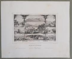 Album 1850-1870 között, Milánó (Piazza del Duomo) gyönyörű kézzel színezett látképével. - Egyedi öss...