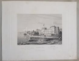 Album 1850-1870 között, Milánó (Piazza del Duomo) gyönyörű kézzel színezett látképével. - Egyedi öss...