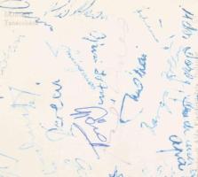 1964 FTC labdarúgók által aláírt képeslap Varga, Novák, Fenyvesi, Rákosi, Géczi, stb / Autograph sig...