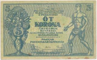 1919. 5K Osztrák-Magyar Bank..., 003 T:F folt Adamo K8