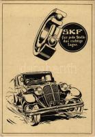 SKF - für jede Stelle das richtige Lager / Svéd csapágy- és tömítésgyártó vállalat reklámja / Swedish bearing and seal manufacturing company advertisement with automobile + "1938 Rozsnyó visszatért" So. Stpl. (EK)