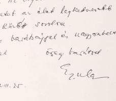 1973 Kállai Gyula (1910-1996) miniszterelnök autográf levele Szénási Géza legfőbb ügyésznek küldött ...