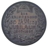 Ausztria 1897. "A bécsi kereskedőket támogató 'Karjcáregylet' 50 éves jubileumára&quo...