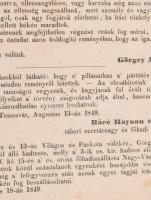 1849 "Pest, Hivatalos közlések a' csatatérről. Következő két felszóllítás találtatott Arad...