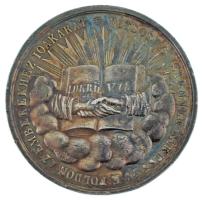 1817. "Az erdélyi evangélikusok a reformáció 300. évfordulójára" jelzetlen Ag emlékérem. "DITSŐSÉG ISTENNEK BÉKESSÉG E FÖLDÖN AZ EMBEREKEHEZ IÓAKARAT / REFORMATIO - IIIik - SZÁZADI INNEPÉNEK - EMLÉKEZETÉRE - AZ ERDÉLYI EVANGE - LICO REFORMA - TUSOK - MDCCCXVII" (15,80g/41mm) T:VF ph. / Hungary 1817. "The Transylvanian Evangelist to the 300th Anniversary of the Reformation" Ag commemorative medallion without hallmark (15,80g/41mm) T:VF edge error