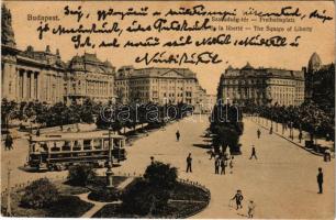 1932 Budapest V. Szabadság tér, villamos (EK)