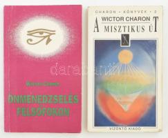 2 db Wictor Charon kötet: Önmenedzselés felsőfokon. Bp., 1990. Szemtanú Kiadó. Kiadói papírkötés. + A misztikus út. Bp., 1993. Vízöntő Kiadó. Kiadói papírkötés.