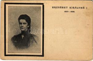 Ő felsége Erzsébet királyné (Sissi) gyászlapja / Obituary postcard of Empress Elisabeth of Austria (Sisi) (EK)