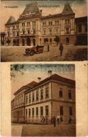 1925 Székelyudvarhely, Odorheiu Secuiesc; Vármegyeház, Kir. Törvényszék és Járásbíróság / county hall, courts, automobile (EK)