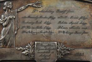 1933 "A lovaglástanfolyam hallgatói szeretetük és hálájuk jeléül 1932-1933. Dr. Andrássy József...