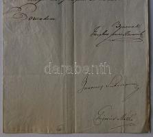 1810 Helytartótanácsi levél 
Brunswick József országbíró, Pest megye főispánja, Latinovits János kir...