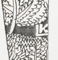 Kozma Lajos (1884-1948): Áramlás. Nyomat, papír, jelzett a cinkográfián, paszpartuban, 19×16 cm