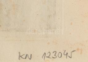 Tokaj rézmetszetű színezett látképe. Fent középen szószalagon : Tockay. A kép előterében törökök kor...