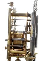 Torziós ingás asztali óra. Türkiz színű zománc számlappal, zománcozott ingasúllyal. Számlap hibátlan...