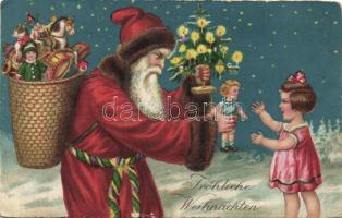 Christmas Santa litho (fa)