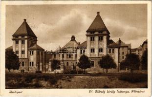 1941 Budapest XI. Sashegy, IV. Károly király laktanya, főbejárat. Schäffer Á. udvari fényképész (EK)