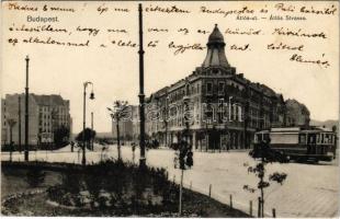 1917 Budapest XI. Átlós út (Bartók Béla út), villamos (EK)