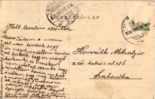 1908 Nagybecskerek, Zrenjanin, Veliki Beckerek; Engel-féle fiúnevelő intézet / boy school (fa)