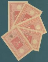 Német Birodalom / Weimari Köztársaság 1920. 1M (5x) piros nyomatos variáns T:I