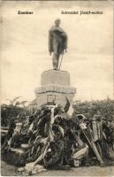 Zombor, Sombor; Schweidel József szobor / monument