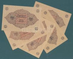 Német Birodalom / Weimari Köztársaság 1920. 1M (5x) piros nyomatos variáns T:I