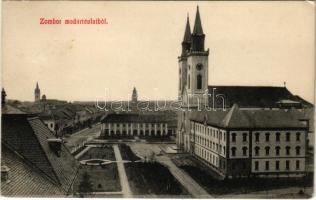 1912 Zombor, Sombor; madártávlatból. Schön Adolf kiadása / general view