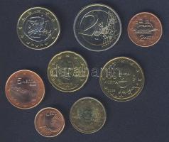 Görögország 2002. 1c-2€ 8klf db, forgalmi sor T:1,2